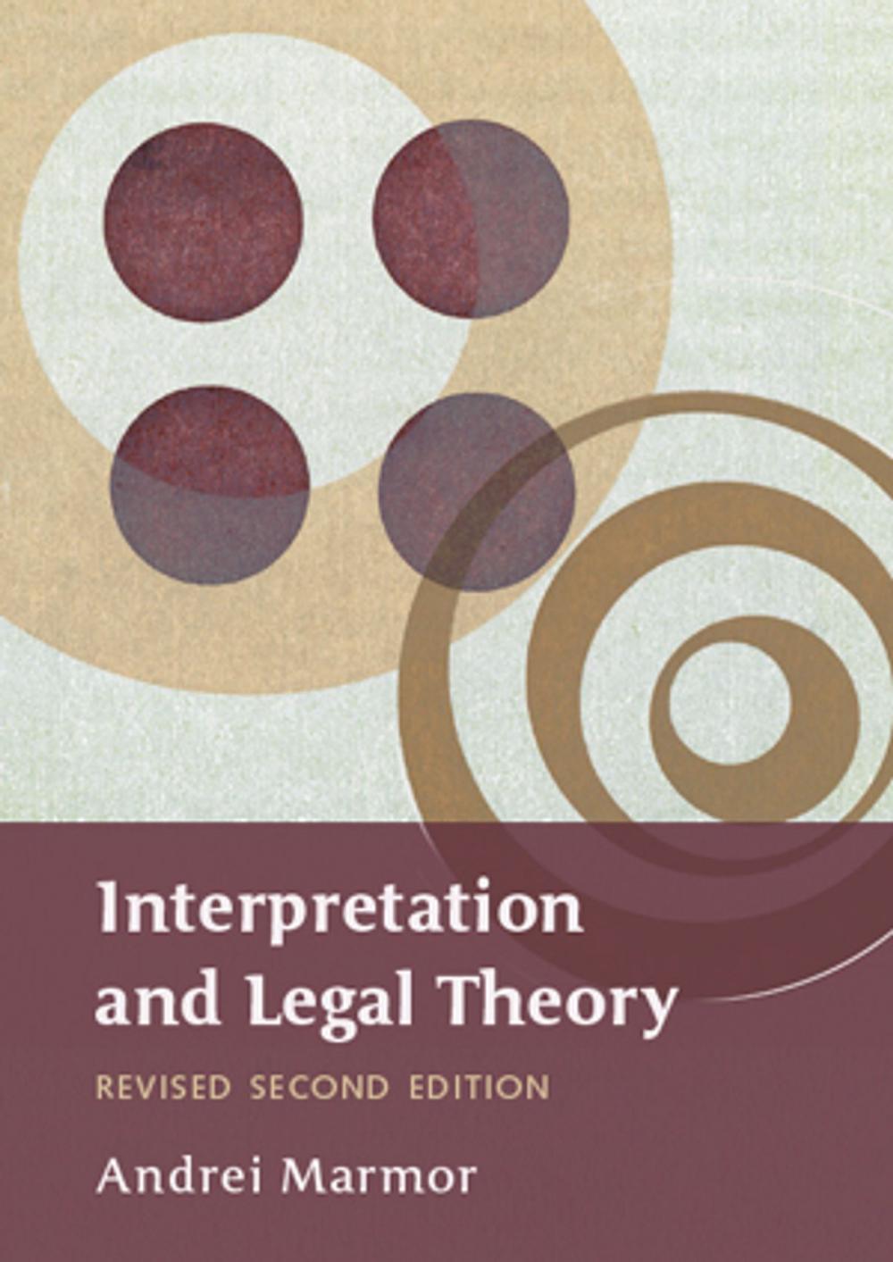 Big bigCover of Interpretation and Legal Theory