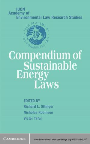 Cover of the book Compendium of Sustainable Energy Laws by Donald R. Rothwell, Stuart Kaye, Afshin Akhtarkhavari, Ruth Davis