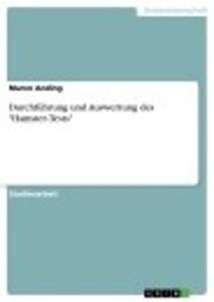 Cover of the book Durchführung und Auswertung des 'Hamster-Tests' by Tobias Bunse