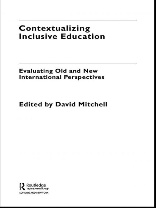 Cover of the book Contextualizing Inclusive Education by , Taylor and Francis