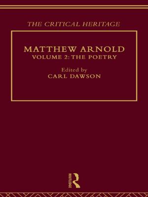 Cover of the book Matthew Arnold by Derek Edyvane