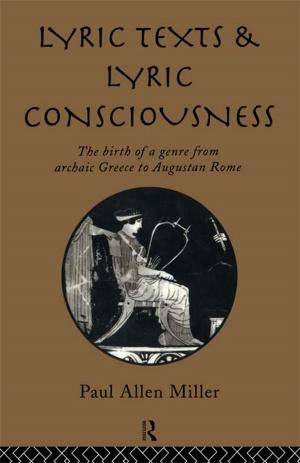 Book cover of Lyric Texts and Lyric Consciousness