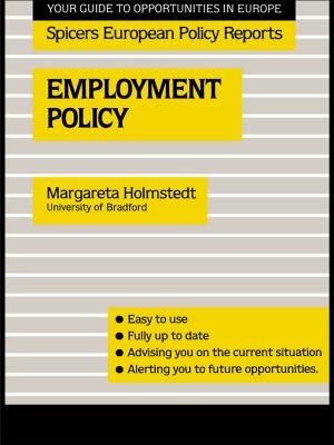 Cover of the book Employment Policy by Jim Parry, Vassil Girginov