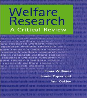 Cover of the book Welfare Research by McKENZIE, John G