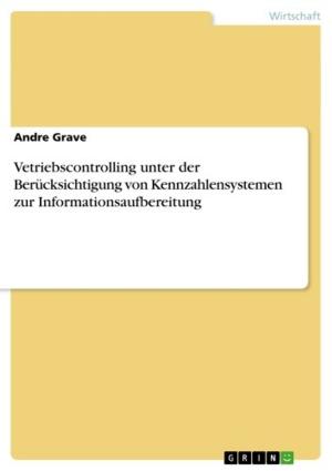 Cover of the book Vetriebscontrolling unter der Berücksichtigung von Kennzahlensystemen zur Informationsaufbereitung by Annette Wallbruch