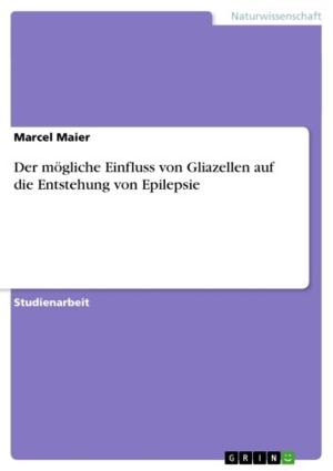 Cover of the book Der mögliche Einfluss von Gliazellen auf die Entstehung von Epilepsie by Jutta Mahlke