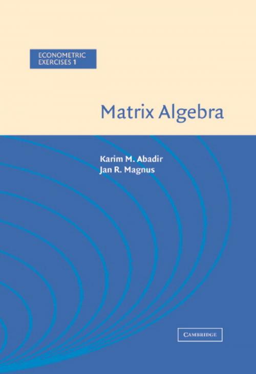 Cover of the book Matrix Algebra by Karim M. Abadir, Jan R. Magnus, Cambridge University Press