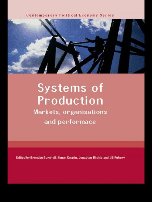 Cover of the book Systems of Production by Brendan Burchell, Simon Deakin, Jonathan Michie, Jill Rubery, Taylor and Francis