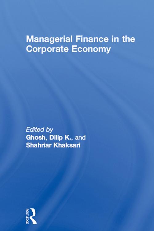 Cover of the book Managerial Finance in the Corporate Economy by , Taylor and Francis