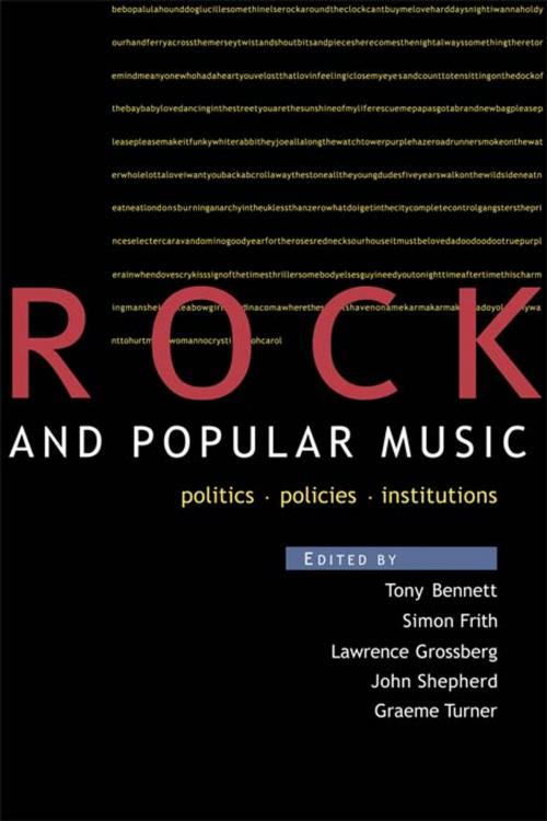 Cover of the book Rock and Popular Music by , Taylor and Francis