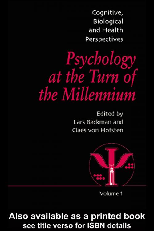 Cover of the book Psychology at the Turn of the Millennium, Volume 1 by , Taylor and Francis