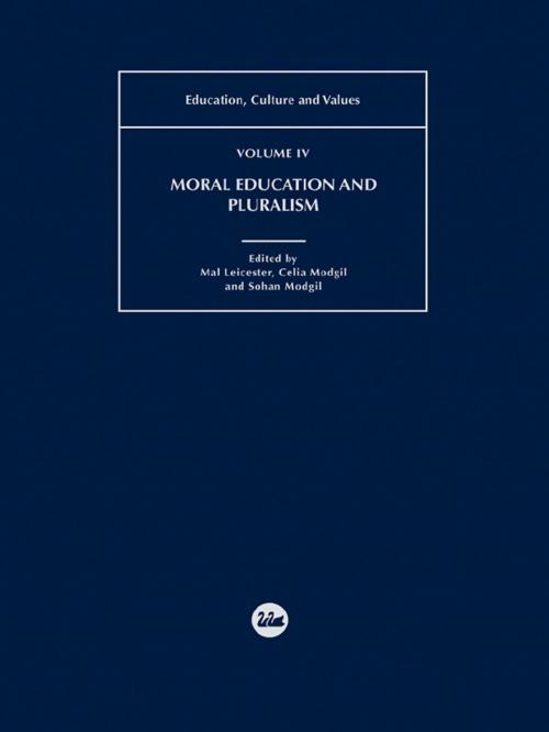 Cover of the book Moral Education and Pluralism by , Taylor and Francis
