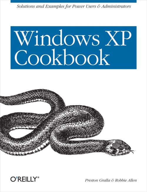 Cover of the book Windows XP Cookbook by Robbie Allen, Preston Gralla, O'Reilly Media