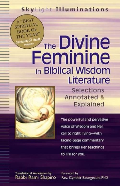 Cover of the book The Divine Feminine in Biblical Wisdom Literature: Selections Annotated & Explained by Rabbi Rami Shapiro, SkyLight Paths Publishing