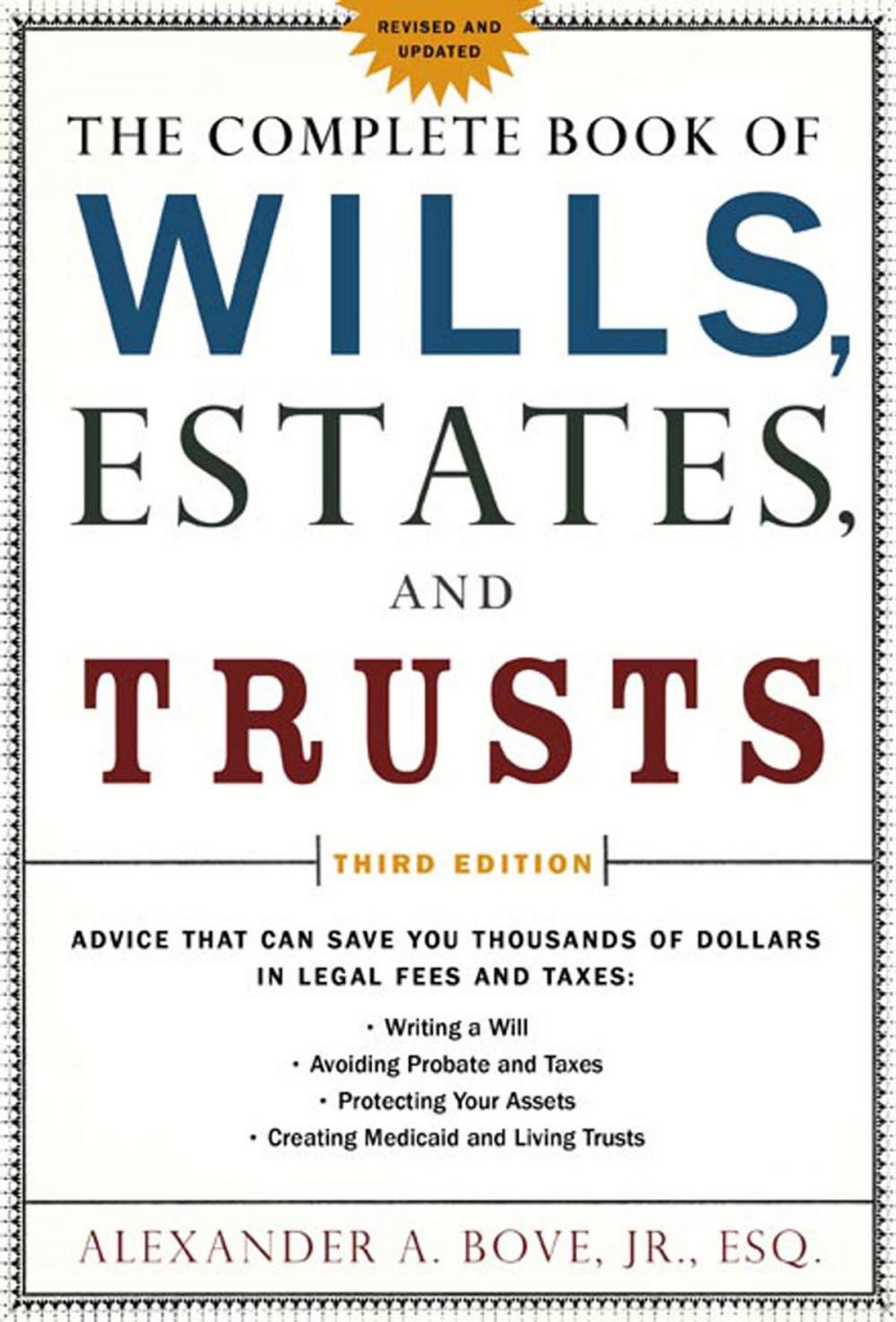 Big bigCover of The Complete Book of Wills, Estates & Trusts