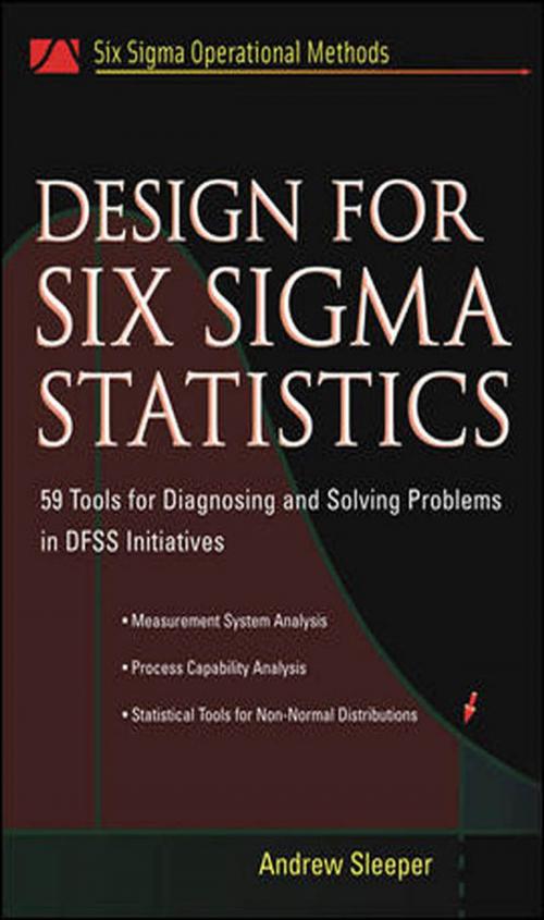 Cover of the book Design for Six Sigma Statistics by Andrew Sleeper, McGraw-Hill Education