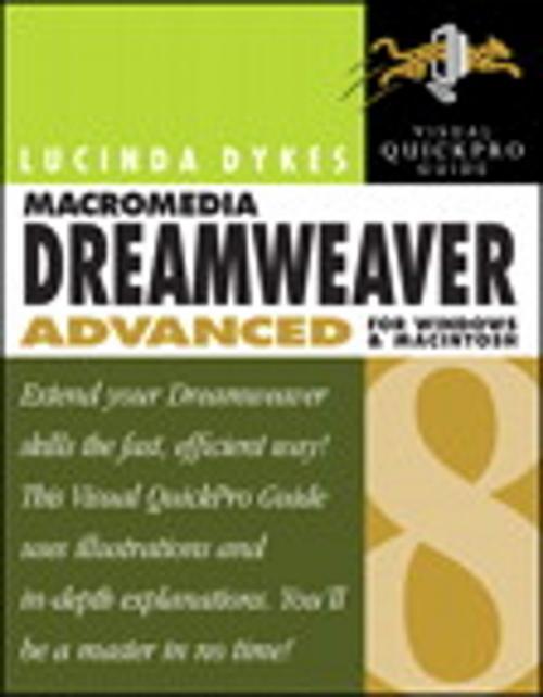 Cover of the book Macromedia Dreamweaver 8 Advanced for Windows and Macintosh by Lucinda Dykes, Pearson Education