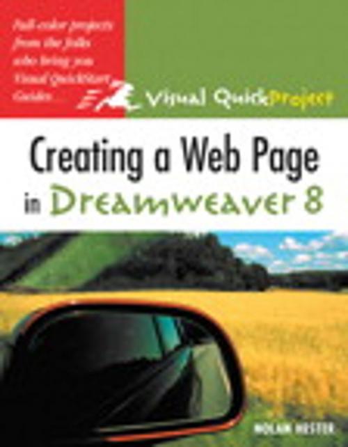 Cover of the book Creating a Web Page in Dreamweaver 8 by Nolan Hester, Pearson Education