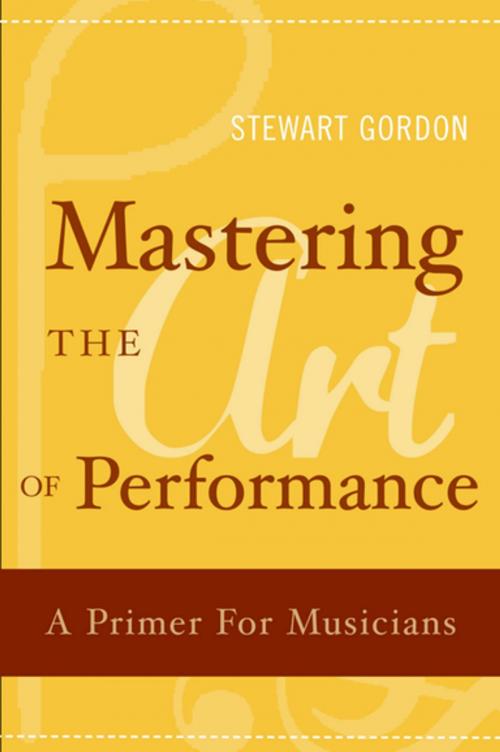 Cover of the book Mastering the Art of Performance by Stewart Gordon, Oxford University Press