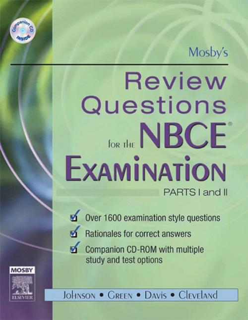 Cover of the book Mosby's Review Questions for the NBCE Examination: Parts I and II - E-Book by Mosby, Elsevier Health Sciences