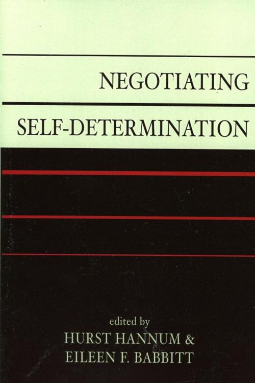 Cover of the book Negotiating Self-Determination by , Lexington Books