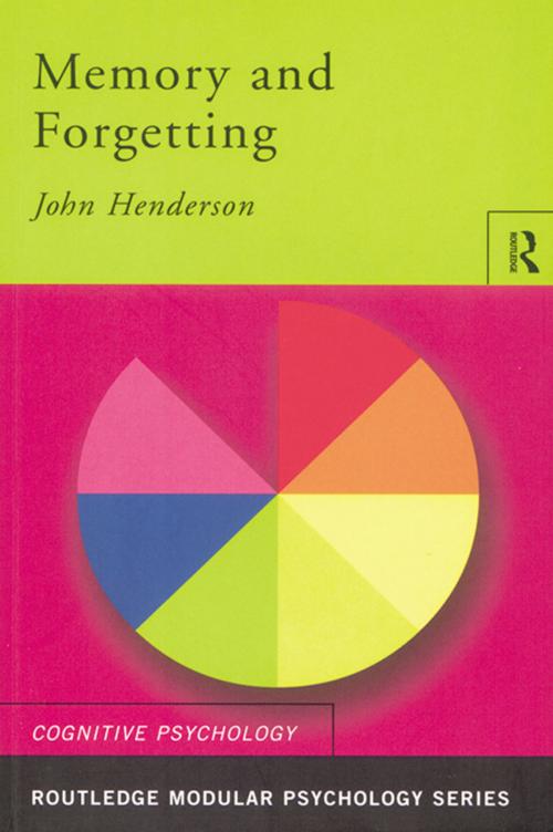 Cover of the book Memory and Forgetting by John Henderson, Taylor and Francis