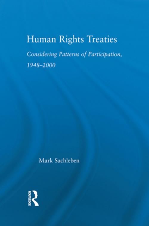 Cover of the book Human Rights Treaties by Mark Sachleben, Taylor and Francis