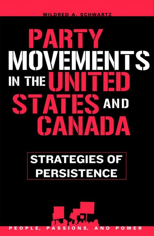 Cover of the book Party Movements in the United States and Canada by Mildred A. Schwartz, Rowman & Littlefield Publishers