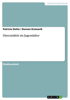 Cover of the book Dissozialität im Jugendalter by Annabelle Senff