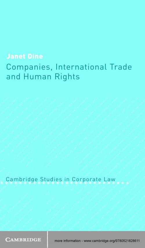 Cover of the book Companies, International Trade and Human Rights by Janet Dine, Cambridge University Press