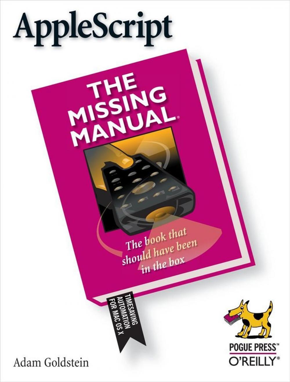 Big bigCover of AppleScript: The Missing Manual