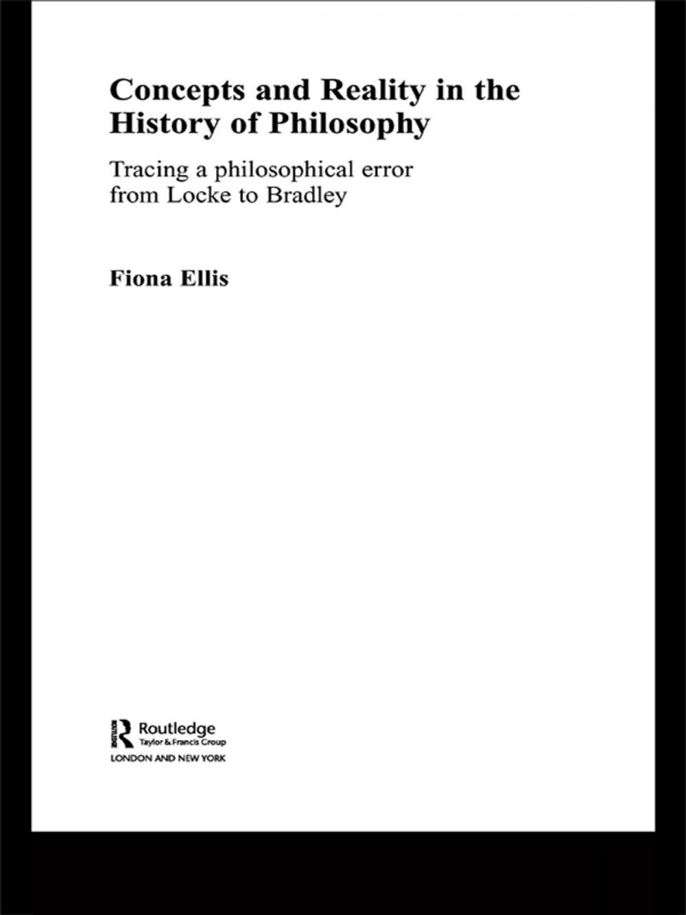 Big bigCover of Concepts and Reality in the History of Philosophy