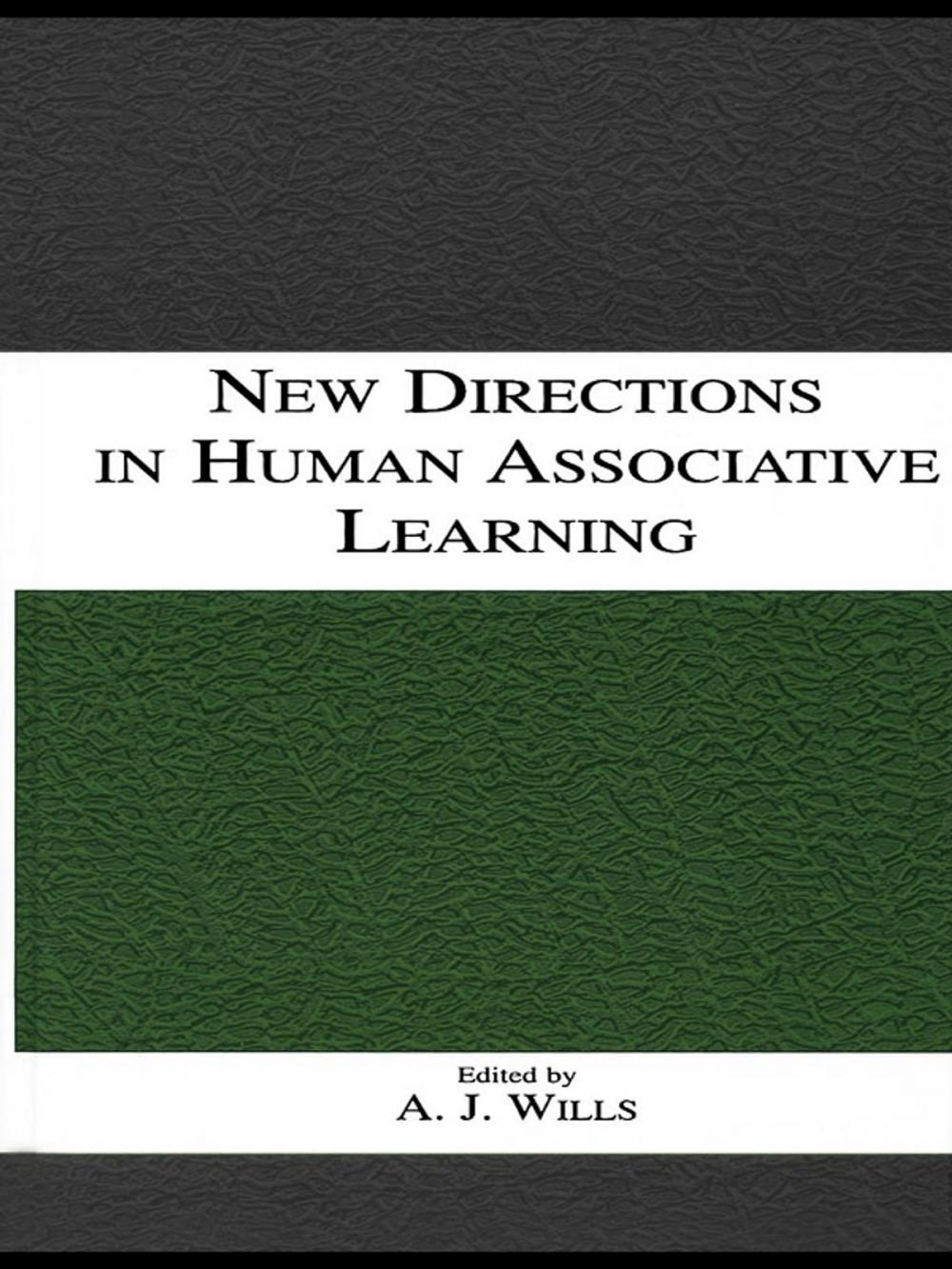 Big bigCover of New Directions in Human Associative Learning