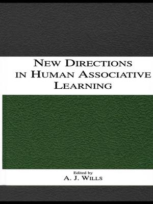 Cover of the book New Directions in Human Associative Learning by Jerry Bigner, Joseph L. Wetchler