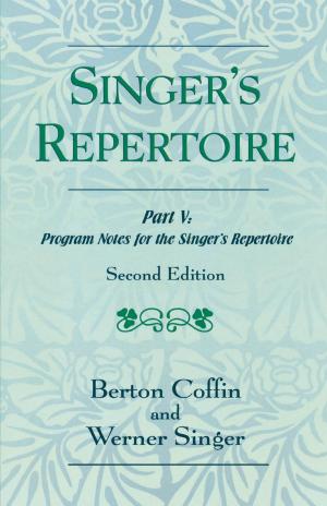 Cover of the book The Singer's Repertoire, Part V by Christopher R. Lew, Edwin Pak-wah Leung