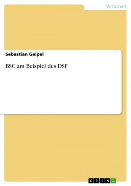 Cover of the book BSC am Beispiel des DSF by Sebastian Geipel, GRIN Verlag