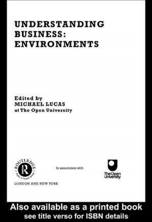 Cover of the book Understanding Business Environments by Tom E. Davis, Cynthia J. Osborn