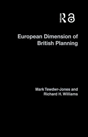 Cover of the book The European Dimension of British Planning by Angela Vietto
