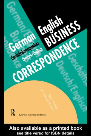 Cover of the book German/English Business Correspondence by Nancy L. Leech, Karen C. Barrett, George A. Morgan