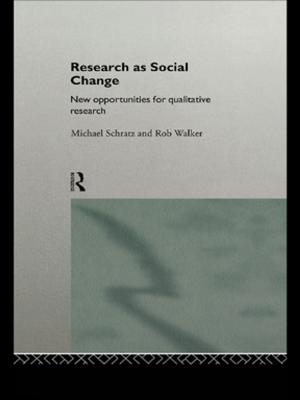 Book cover of Research as Social Change