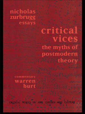 Cover of the book Critical Vices by Andrew Stephen Campion