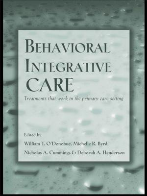 Cover of the book Behavioral Integrative Care by Patrick Masterson