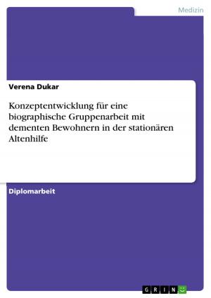Cover of the book Konzeptentwicklung für eine biographische Gruppenarbeit mit dementen Bewohnern in der stationären Altenhilfe by Christian Ackermann