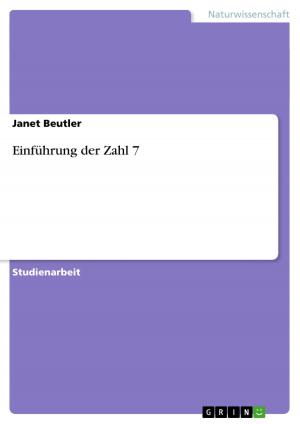 Cover of the book Einführung der Zahl 7 by Sophie Männel