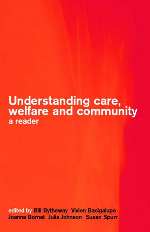 Cover of the book Understanding Care, Welfare and Community by , Taylor and Francis