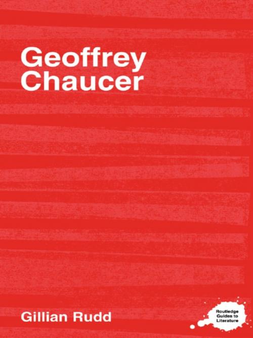 Cover of the book Geoffrey Chaucer by G. A. Rudd, Taylor and Francis