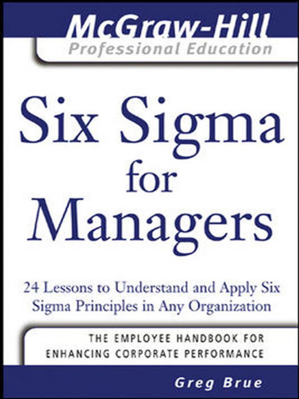 Big bigCover of Six Sigma for Managers