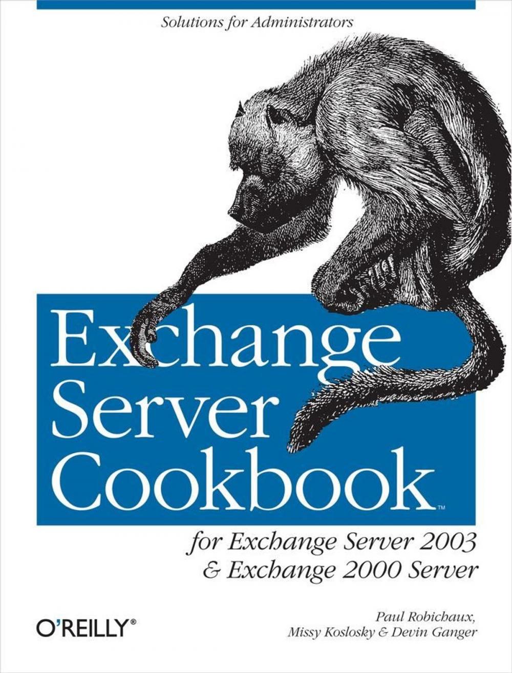 Big bigCover of Exchange Server Cookbook