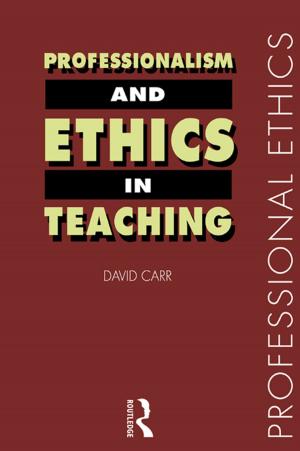 Book cover of Professionalism and Ethics in Teaching