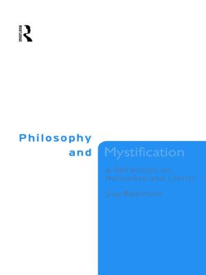 Cover of the book Philosophy and Mystification by Juliette Ttofa
